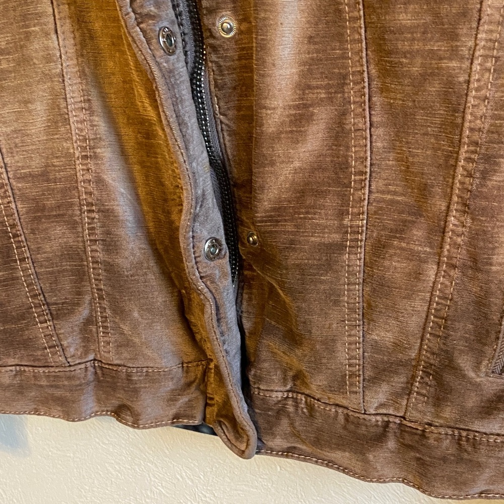 Free People pink velvet trucker Jacket oversized like new - Picture 4 of 12